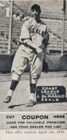 1933 Zeenut Pacific Coast League B&W # Joe DiMaggio Throwing-Correct spell DiMaggio-w/Coupon Baseball Card