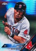 2016 Topps Chrome #161 Mookie Betts Prism Refractor Baseball Card