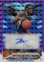 2023 Topps Chrome Topps Chrome Autographs #CGJAW Jarace Walker Purple Geometric Basketball Card