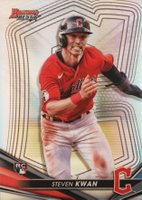 2022 Bowman's Best #35 Steven Kwan Refractor Baseball Card