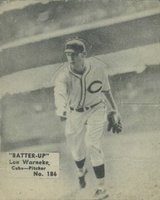 1934 Batter Up #186 Lon Warneke Baseball Card
