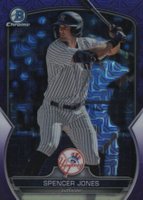 2023 Bowman Chrome Prospects #BCP178 Spencer Jones Purple Baseball Card