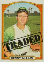 1972 Topps #753 Denny McLain Traded Baseball Card
