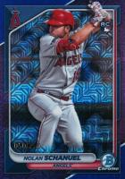 2024 Bowman Mega Box Chrome #81 Nolan Schanuel Purple Refractor Baseball Card