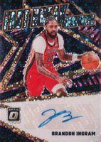 2023 Panini Donruss Optic Fast Break Signatures #FBSING Brandon Ingram Pink Basketball Card
