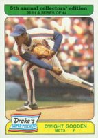 1985 Drake's #36 Dwight Gooden Baseball Card
