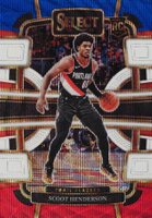 2023 Panini Select #77 Scoot Henderson Tri-Color Basketball Card