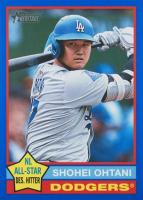 2025 Topps Heritage #148 Shohei Ohtani Dark Blue Border Baseball Card
