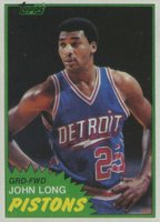 1981 Topps #83 John Long Mid-West Basketball Card