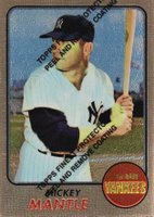 1996 Topps #18 Mickey Mantle Commemorative-Finest Refractor Baseball Card