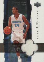 2003 Upper Deck Exquisite Collection #8-J Andre Miller Jersey Basketball Card