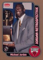 2008 Fleer Jordan Retrospective #MJ-11 Michael Jordan Basketball Card