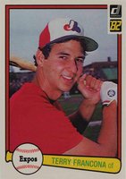 1982 Donruss #627 Terry Francona Baseball Card