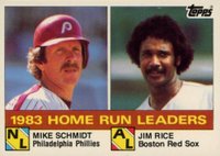 1984 Topps Tiffany #132 Home Run Leaders Baseball Card