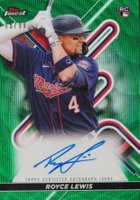 2022 Topps Finest Finest Autographs #RL Royce Lewis Green Wave Refractor Baseball Card