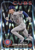 2024 Topps Chrome Update #USC158 Pete Crow-Armstrong Raywave Refractor Baseball Card