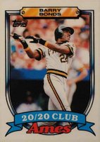 1989 Ames 20/20 Club #5 Barry Bonds Baseball Card