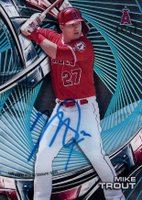 2016 Topps High Tek Autographs #HT-MT Mike Trout Sky Rainbow Baseball Card