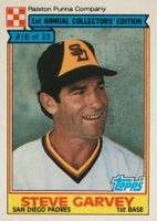 1984 Ralston Purina Hand Cut #18 Steve Garvey Baseball Card