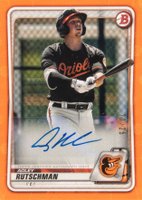 2020 Bowman Paper Prospect Autographs #PAAR Adley Rutschman Orange Baseball Card
