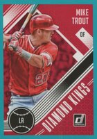 2018 Panini Donruss  #13 Mike Trout Teal Baseball Card