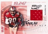 2001 Quantum Leaf All-Millennium Materials #AMAT11 Jerry Rice Football Card