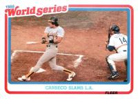 1989 Fleer World Series #3 Jose Canseco Glossy Baseball Card