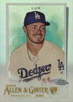 2020 Topps Allen & Ginter Chrome #99 Gavin Lux Refractor Baseball Card