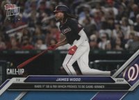2024 Topps Now #373 James Wood Blue Baseball Card