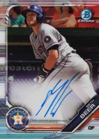 2019 Bowman Chrome Prospects Autographs #CPASB Seth Beer Refractor Baseball Card
