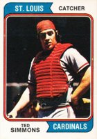 1974 O-Pee-Chee #260 Ted Simmons Baseball Card
