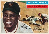 1956 Topps #130 Willie Mays Gray Back Baseball Card