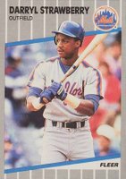 1989 Fleer #49 Darryl Strawberry Baseball Card