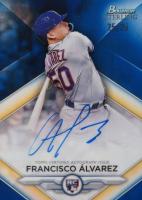 2023 Bowman Sterling Rookie Autographs #RAFA Francisco Alvarez Blue Baseball Card