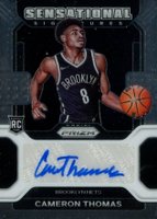 2021 Panini Prizm Sensational Signature #SSCAM Cameron Thomas Basketball Card