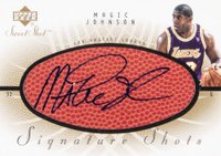 2002 Upper Deck Sweet Shot Signature Shots #MG Magic Johnson Basketball Card