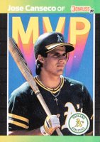 1989 Donruss MVP #BC-5 Jose Canseco Baseball Card