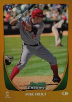 2011 Bowman Chrome #175 Mike Trout Gold Refractor Baseball Card