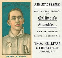 1911 Cullivan's Fireside Philadelphia A's # Jack Barry Baseball Card