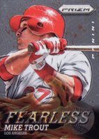2013 Panini Prizm Fearless #F4 Mike Trout Baseball Card