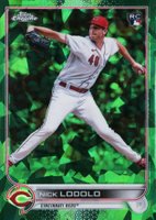 2022 Topps Chrome Update Sapphire Edition #298 Nick Lodolo Green Baseball Card