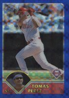 2003 Topps Chrome #313 Tomas Perez Xfractor Baseball Card