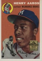 2000 Topps Hank Aaron #1 1954 Topps Reprint Limited Edition Baseball Card