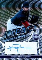 2023 Panini Elite Extra Edition Impact Impressions Signatures #IIKMR Kumar Rocker Baseball Card