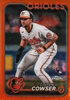 2024 Topps Chrome Logofractor Edition #278 Colton Cowser Orange Refractor Baseball Card