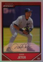 2007 Bowman Chrome #90 Derek Jeter Refractor Baseball Card