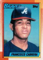 1990 Topps Tiffany #254 Francisco Cabrera Baseball Card