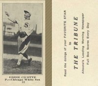 1916 Altoona Tribune #32 Eddie Cicotte Baseball Card