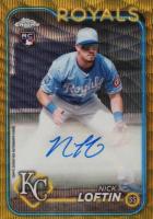 2024 Topps Chrome Update Chrome Baseball Update Series Autographs #ACNL Nick Loftin Gold Wave Baseball Card
