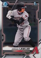 2021 Bowman Draft #BDC194 Jordan Lawlar Chrome Baseball Card